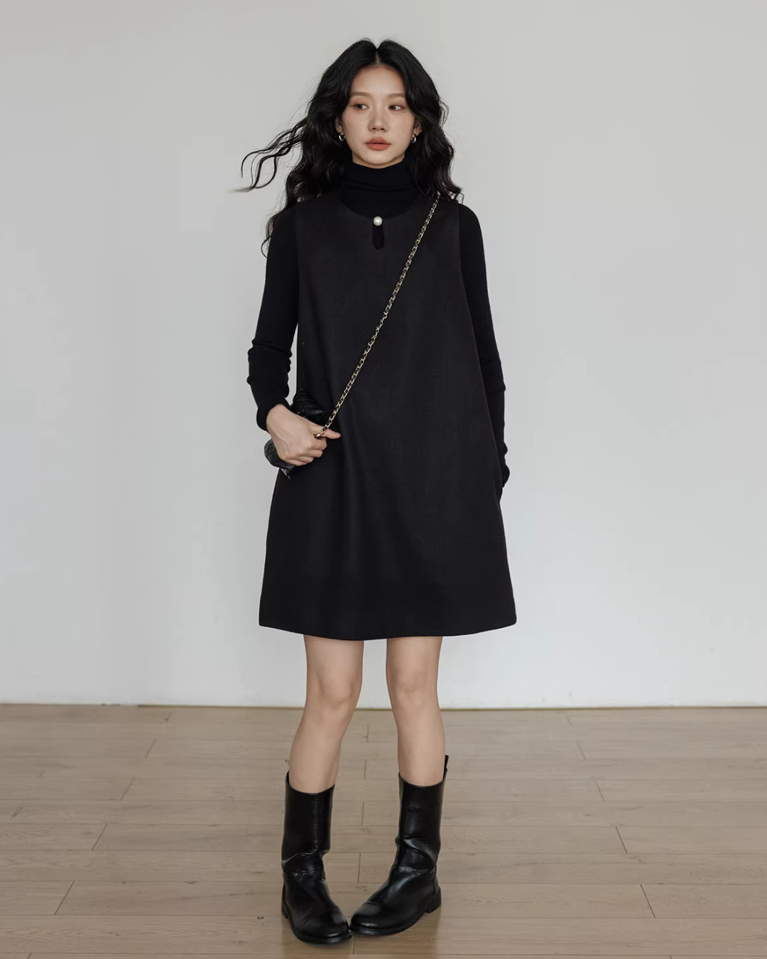 Crew Neck Vest Dress VAS0188