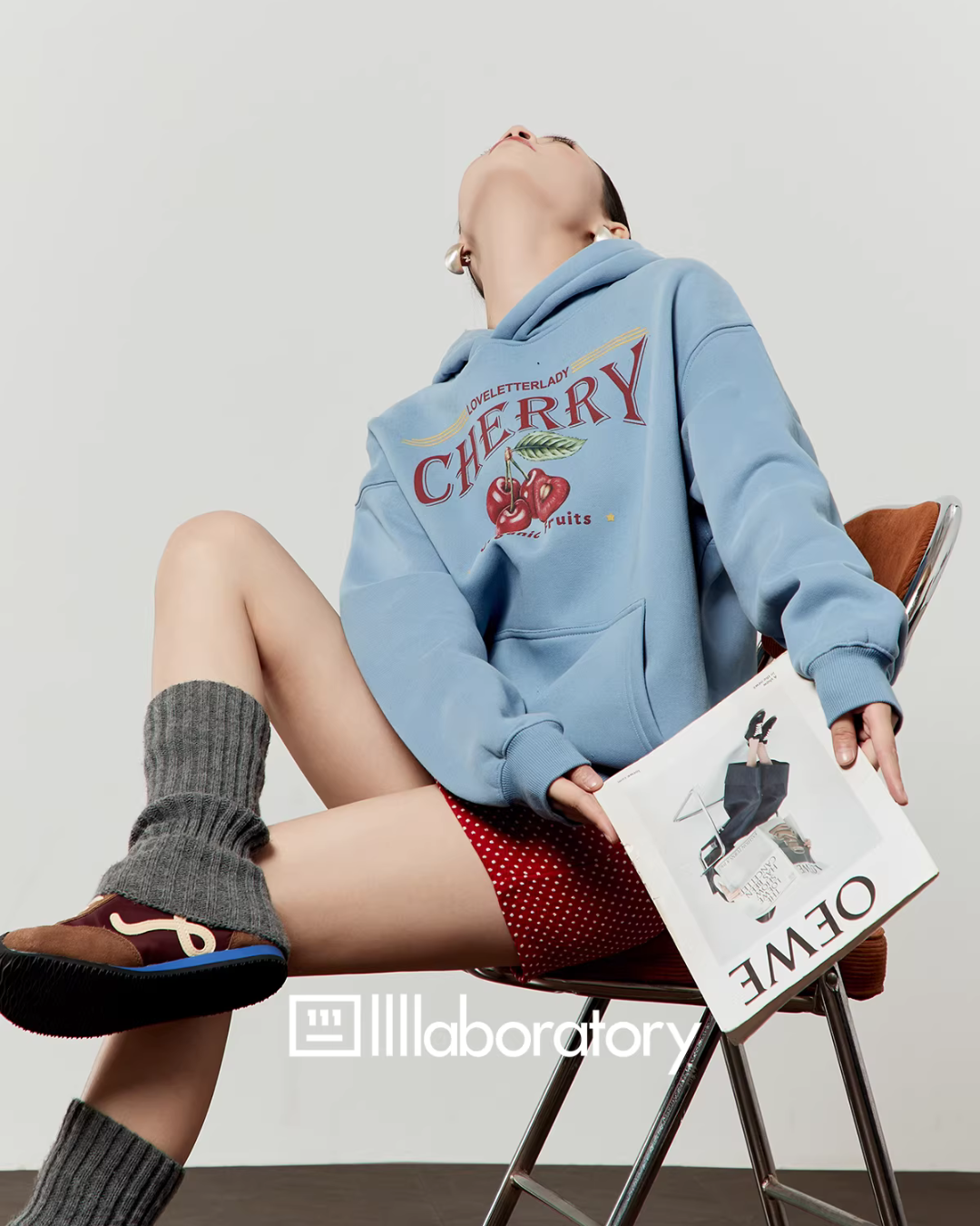 Cherry Print Hoodie LLA0601