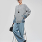 Denim Patchwork Crew Neck Top FER0056