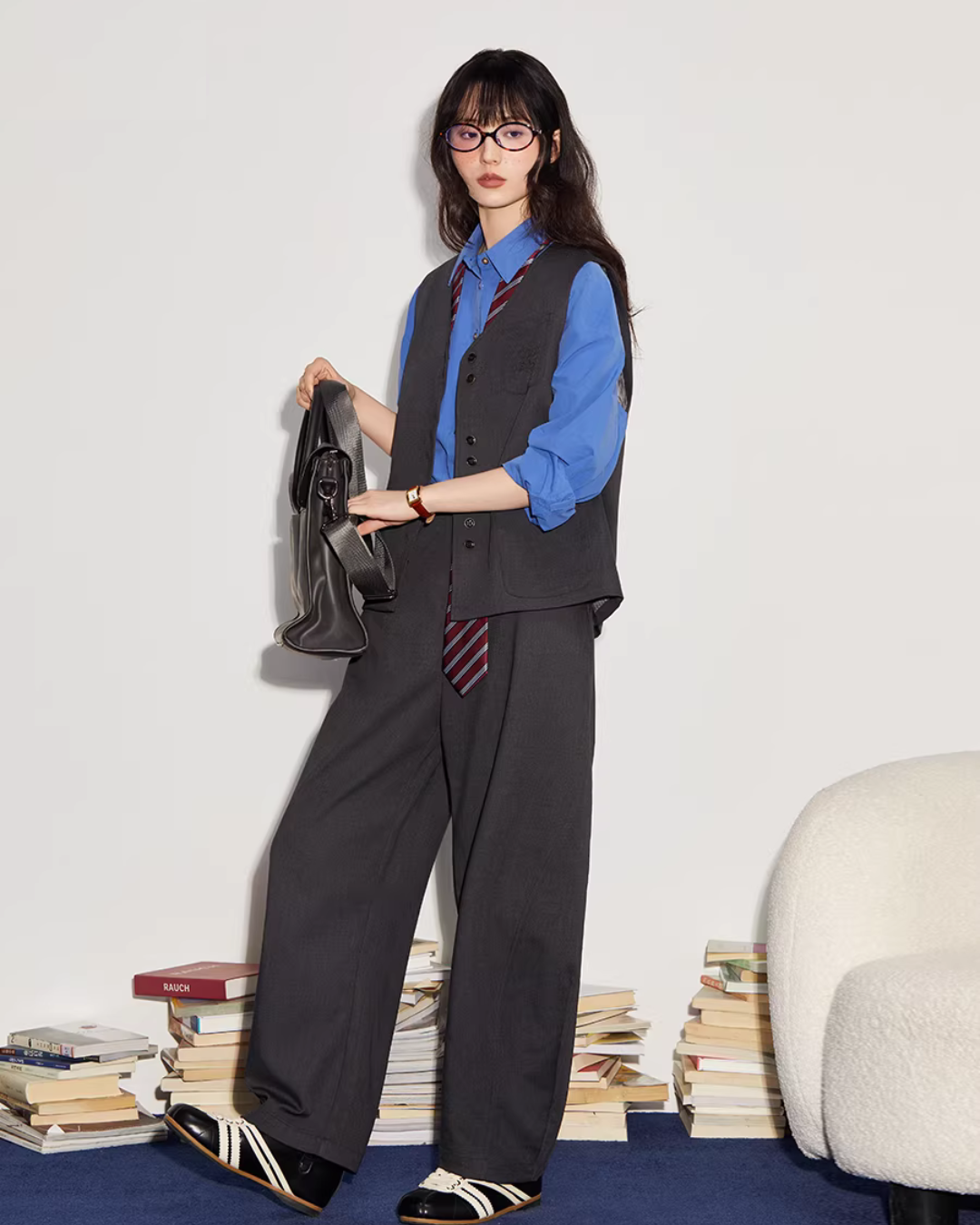 Vintage Wool Vest / Wool Knee-Length Shorts BBK0004