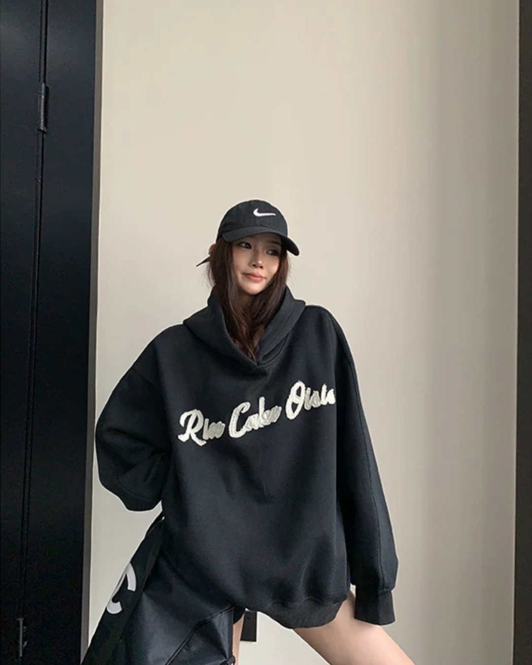 Oversized High-Neck Hoodie YLS1062