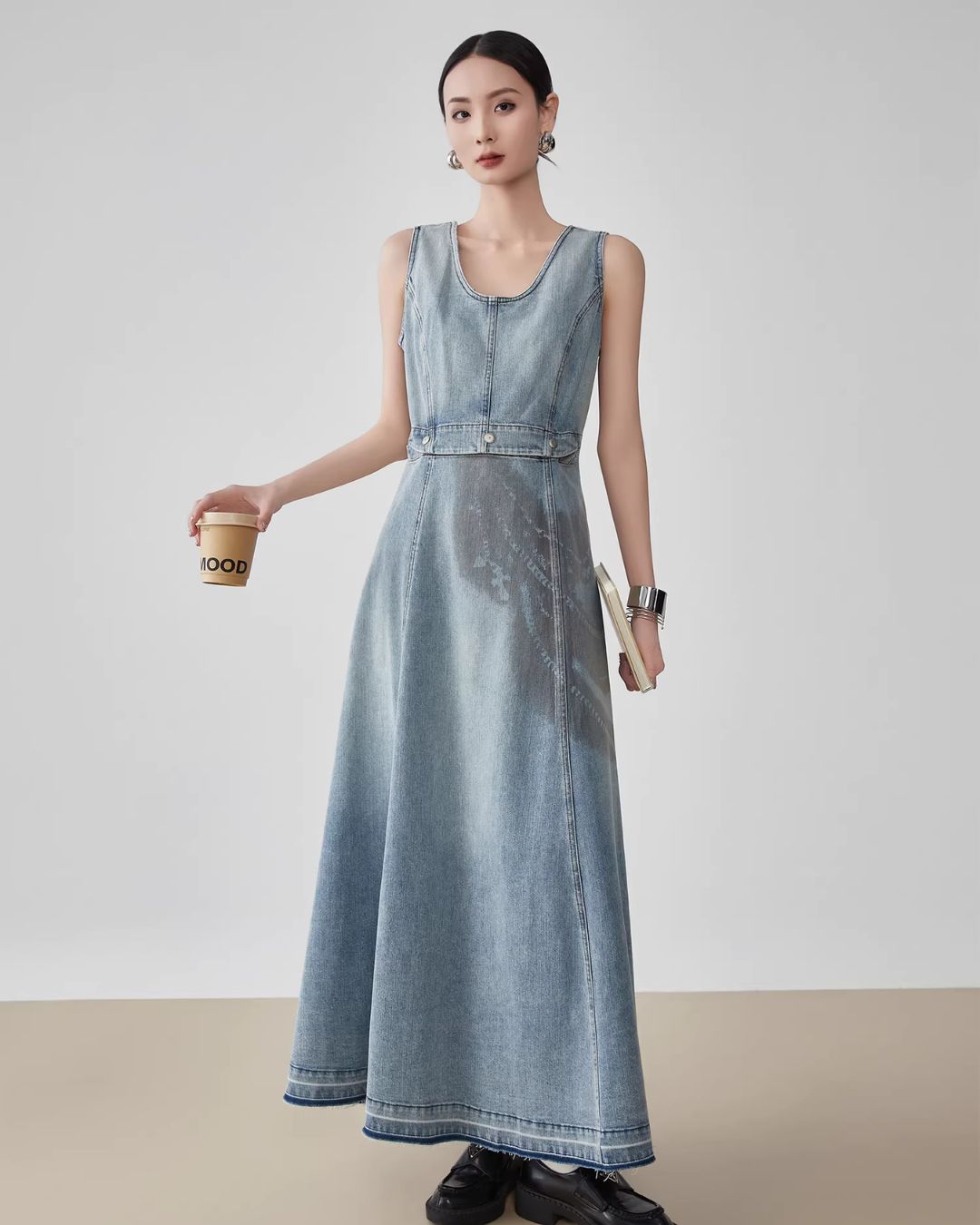 Washed Vest Strap Dress FER0106