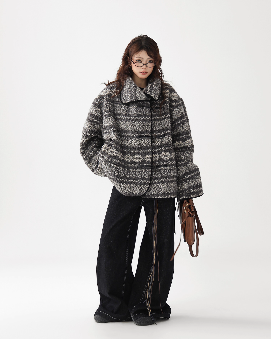 Nordic Pattern Fleece Jacket ACS0338