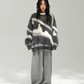 Mohair Jacquard Knit Sweater ACS0387
