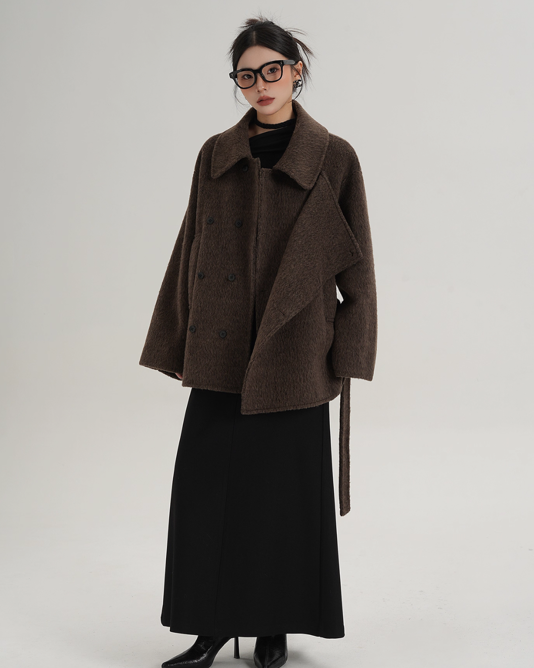 Fake Wool Trench Coat SRS0372