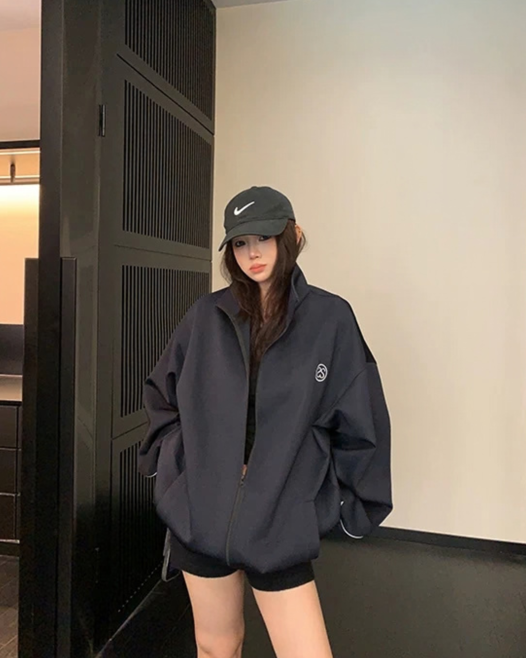 Loose-Fit Stand-Neck Jacket YLS1040