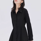 Fitted Long-Sleeve Shirt Mini Dress SHN0056