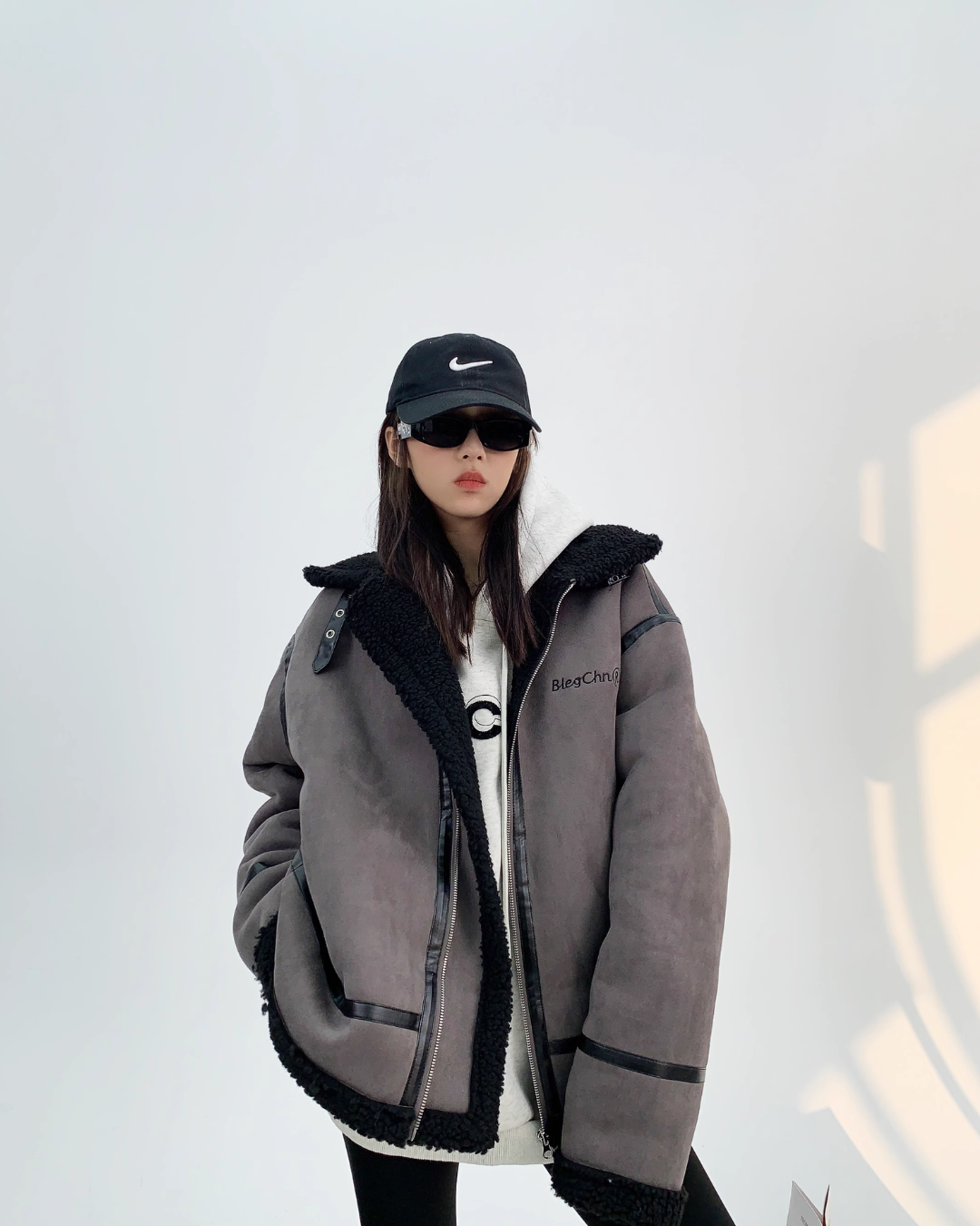 Mouton Boa Jacket YLS0468 – AuroraBoutique Mouton Boa Jacket YLS0468 – AuroraBoutique
