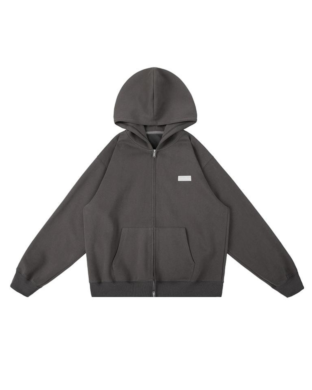 Basic Logo Double Zip Hoodie LMN0006