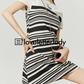 Random Border Dress LLA0208