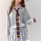 Polo Sweat Top / Sweat Frill Skirt ASG0019