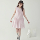 Pink Striped Sleeveless Dress AMU0020