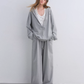 Polka Dot Vest V-Neck Hoodie / Loose Casual Sweatpants ASG0080