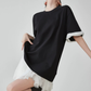 Sleeve Frill Color-Block Pullover FER0160