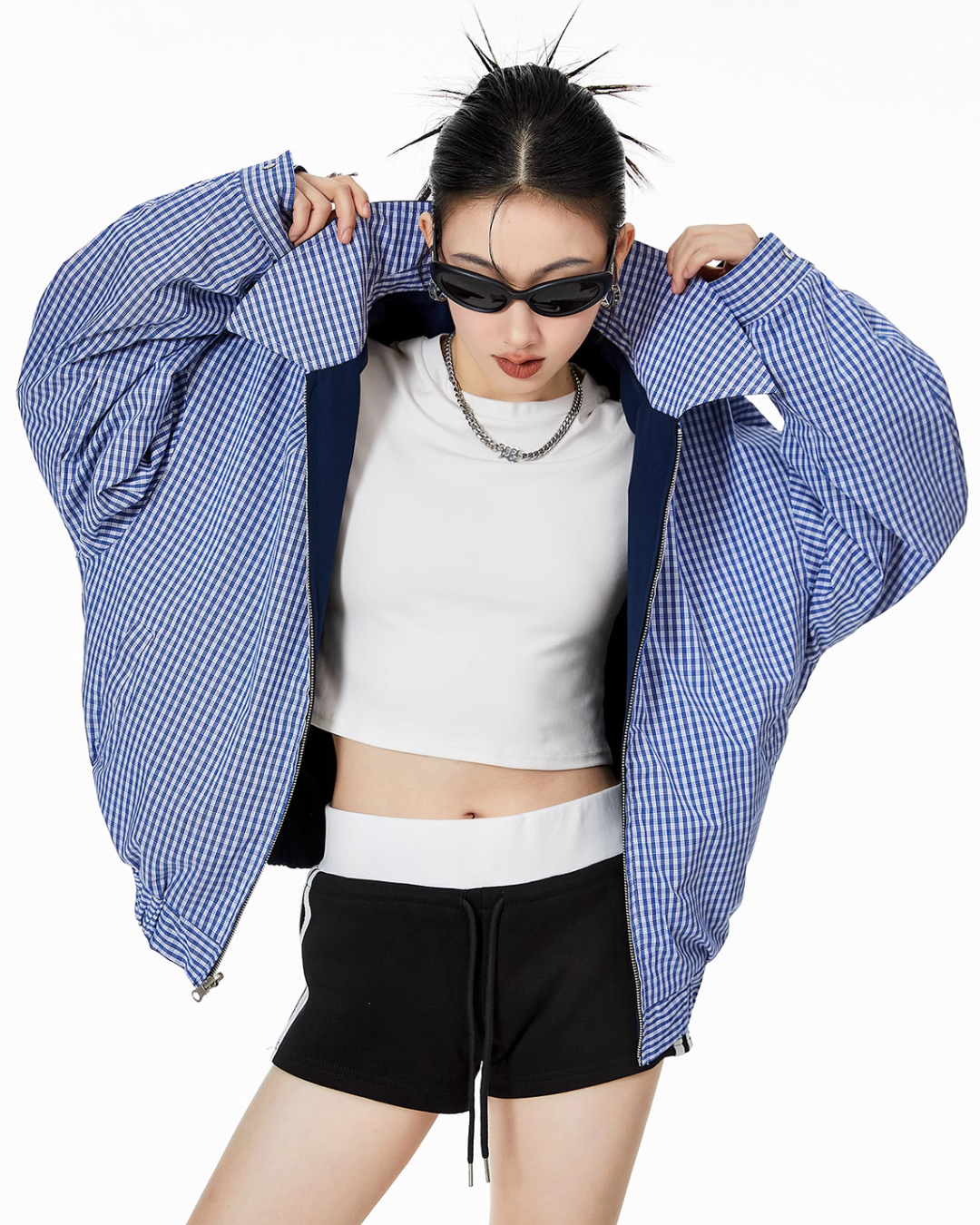 Reversible Plaid Jacket  ICM0067