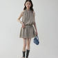 French Striped Halter Dress VOE0001