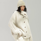 Stand Collar Ribbed Knit Cardigan ACS0392