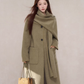 Scarf Collar Wool Coat WDB0004