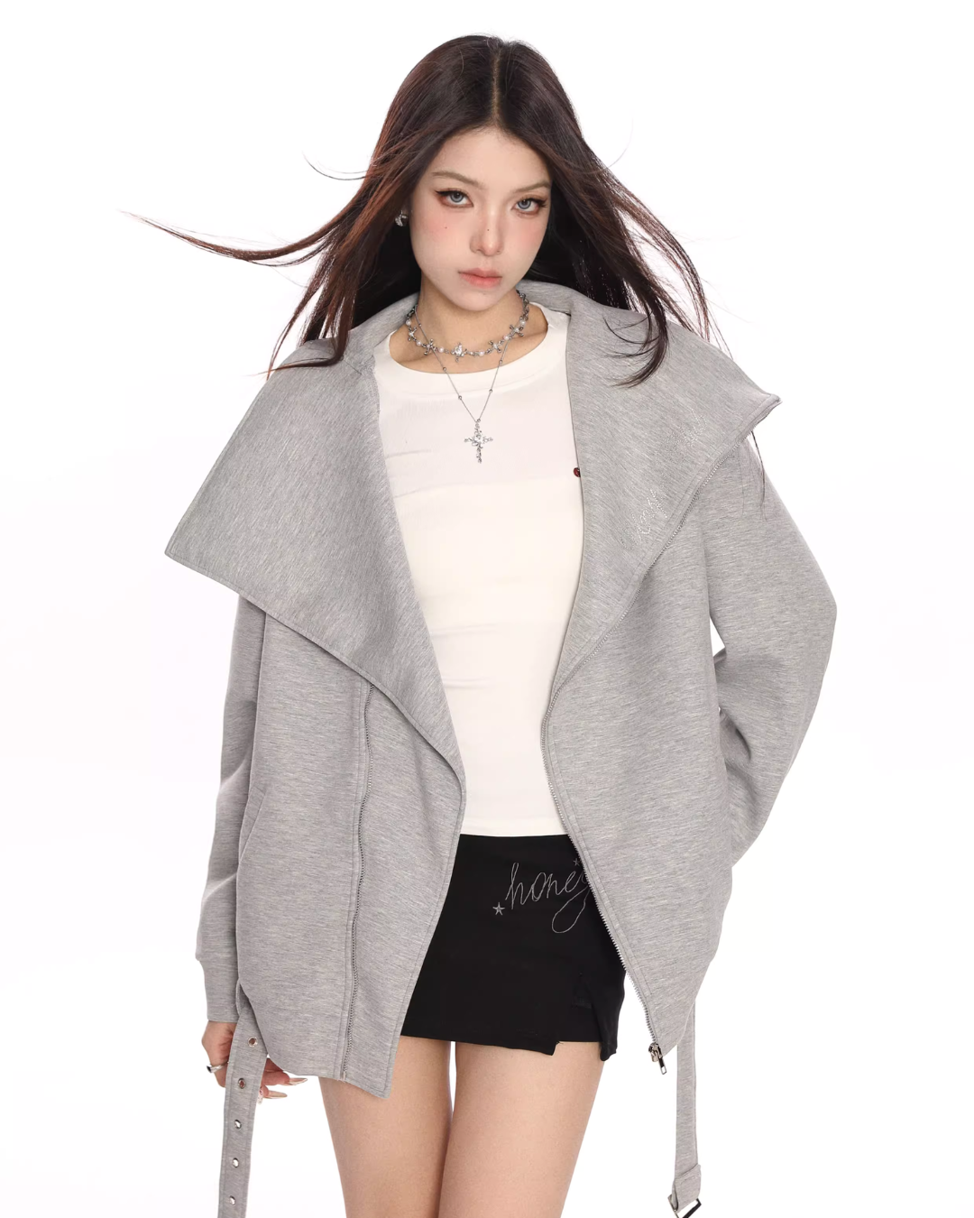 Big Collar Zip Jacket BGS0020