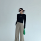 Drape Casual Wide Pants  YLS0948