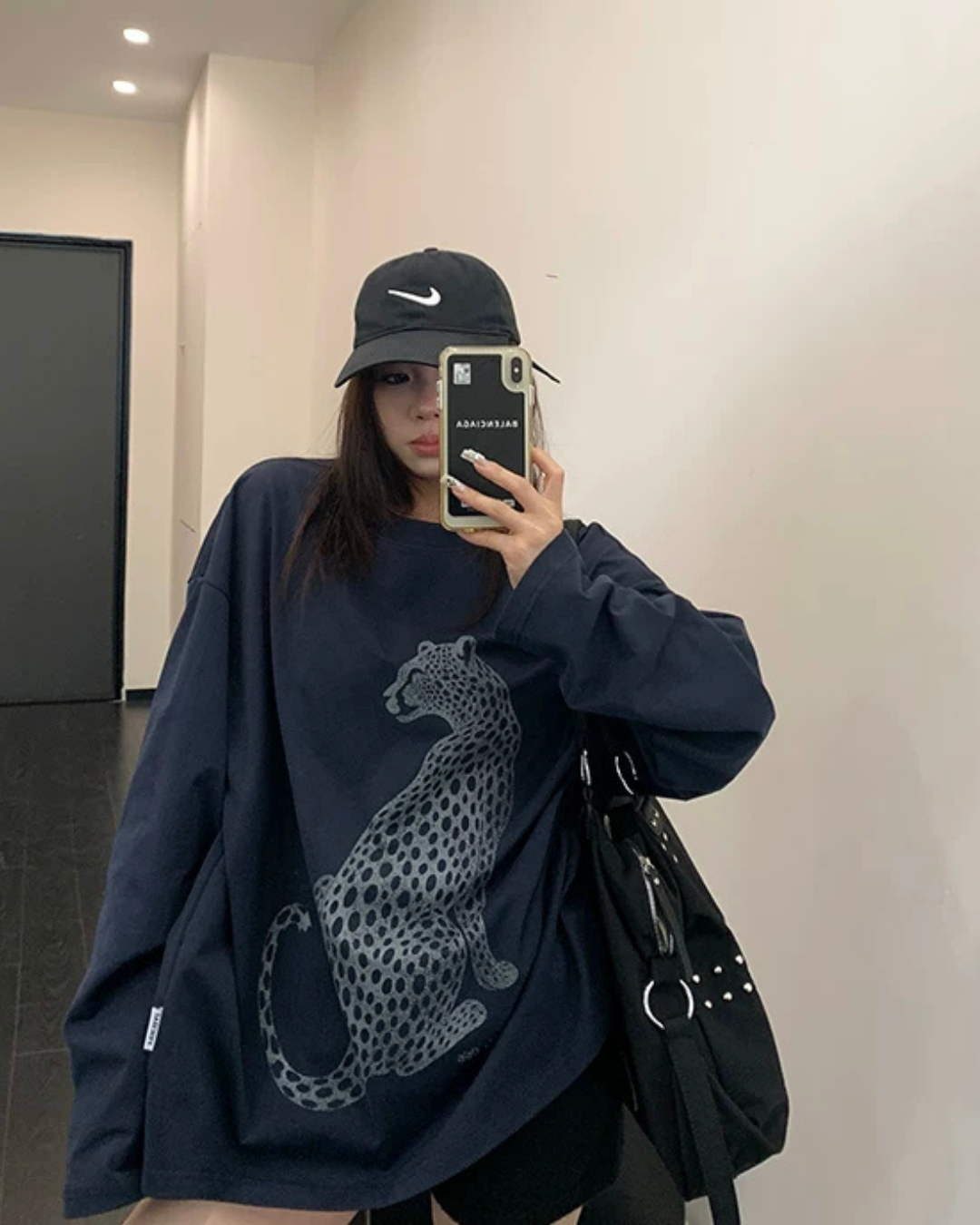 Tiger Print Long-Sleeve T-Shirt YLS1035
