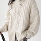 Cable Braided Knit Zip ACS0214
