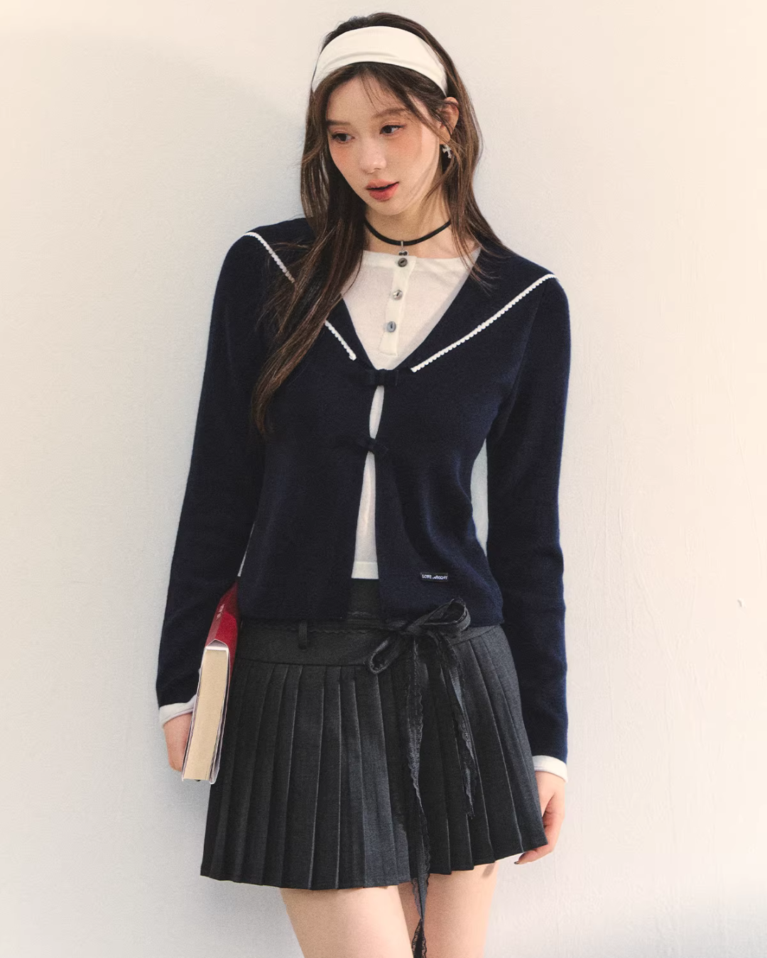 Sailor Collar Layered-Style Top ASG0078