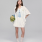 Flower Lace Short Sleeve Shirt / Half Pants ASG0043