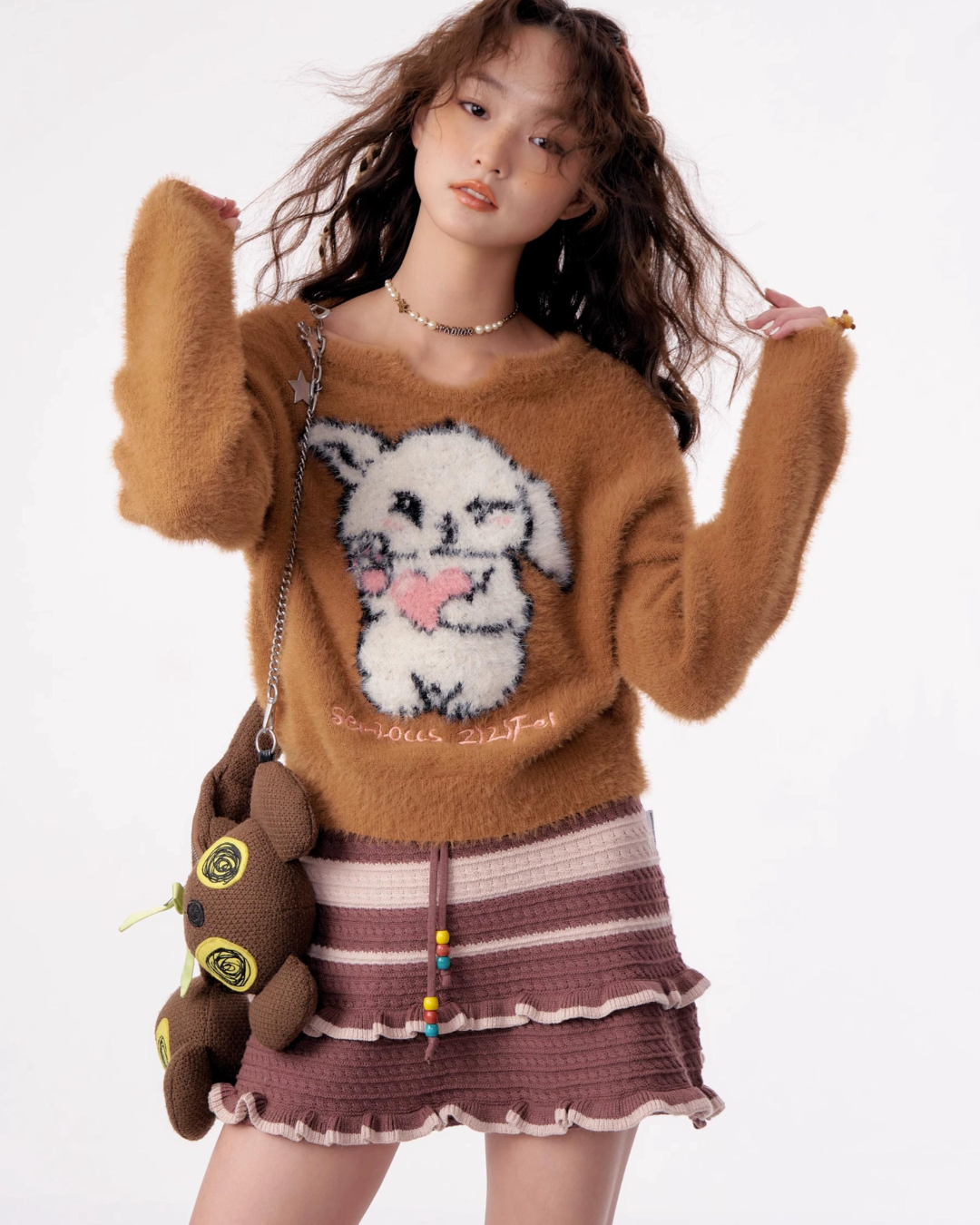 Rabbit Fluffy Pullover Knit ZZF0300