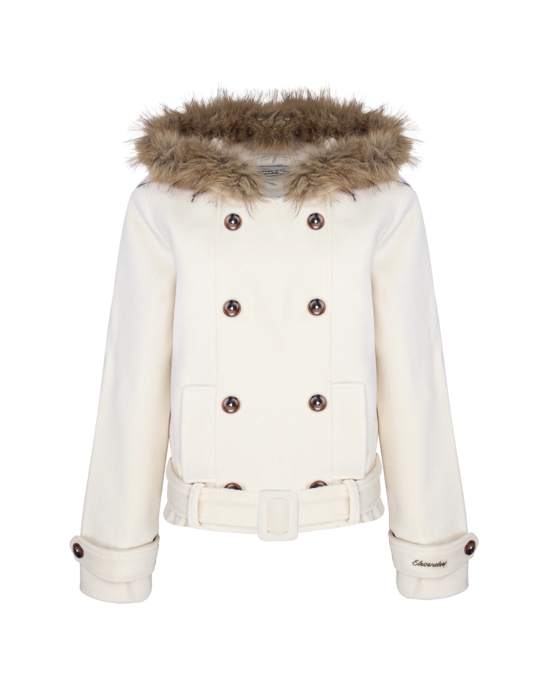 Double-Breasted Fur Coat ELS0019