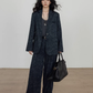 Linen Oversized Casual Jacket/Wide Pants VAS0181