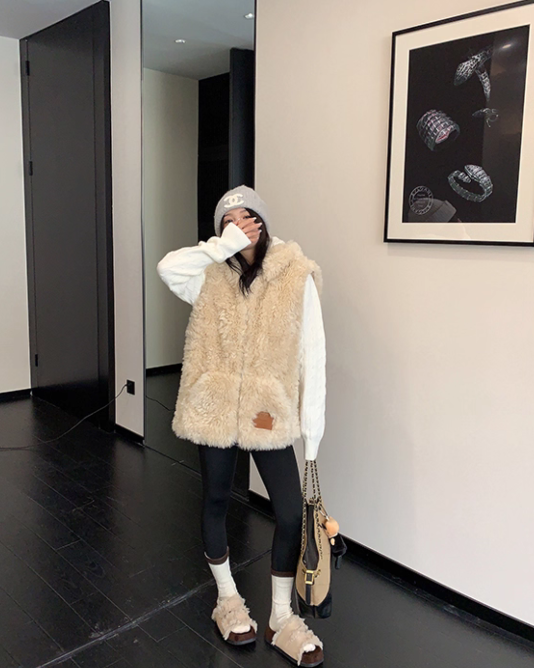 Fluffy Fur Vest YLS1008