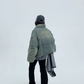 Stand Collar Denim Down Coat YLS0681