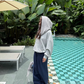 Off-Shoulder Sweatshirt Hoodie CYE0105