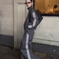 Vintage Plaid Stand Collar Jacket / Casual Pants WWP0017