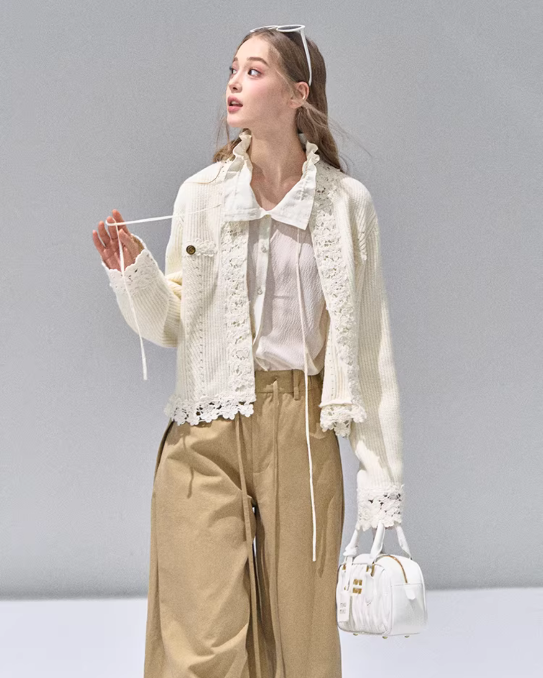 Flower Lace Knit Cardigan RCR0009