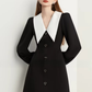 Big Collar Heart Button Dress DPY0072