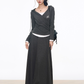 Drape Hood Top / Long Loose Skirt / Wide Pants WEO0073