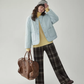 Wave Quilting Collarless Jacket AMU0045