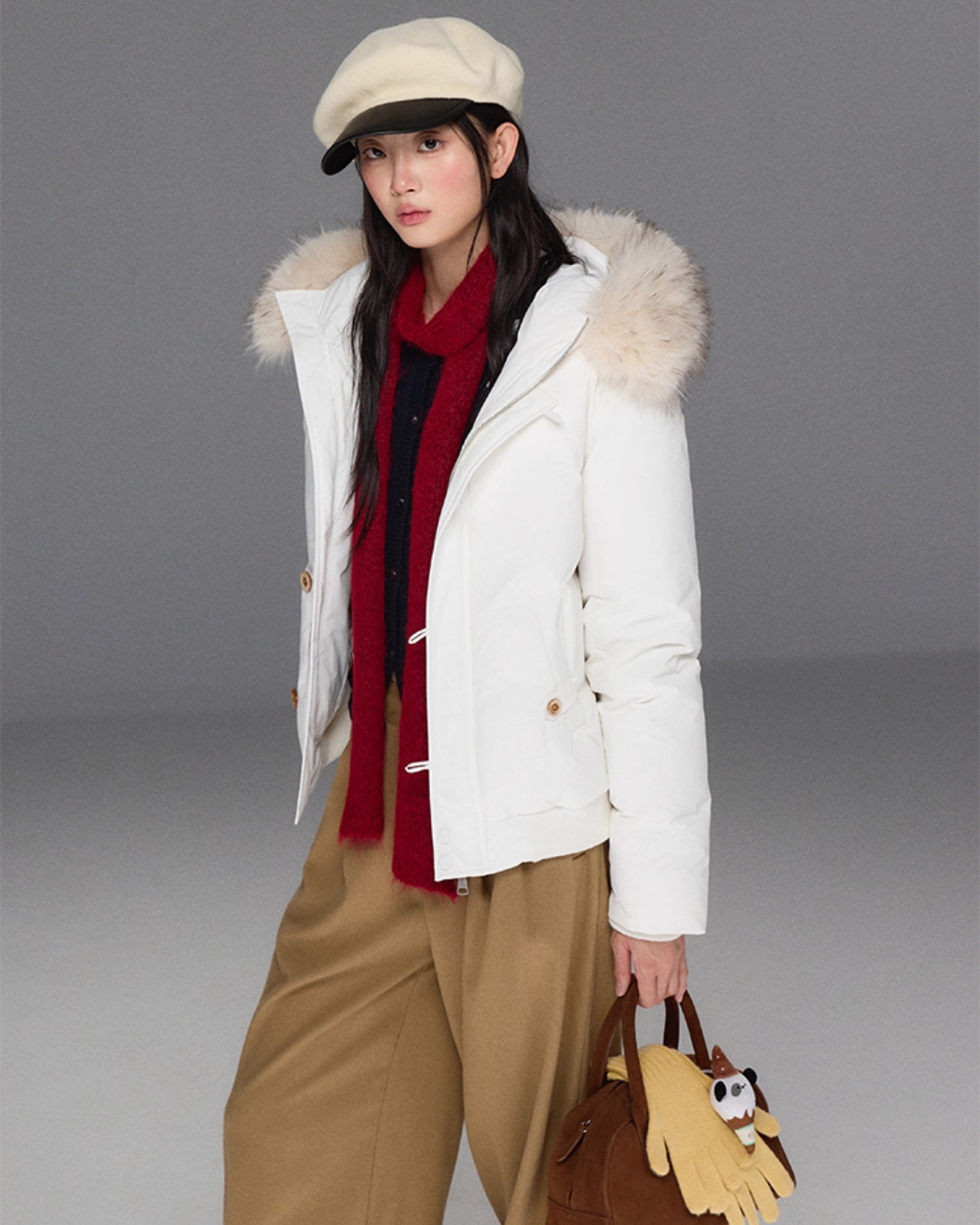 Fur Hood Down Jacket TRK0008