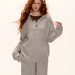 Wool Half-Button Knit Hoodie / Wide Pants ASG0073