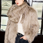 Milk Tea Volume Fur Coat TKC0014