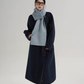 Scarf Design Long Wool Coat SRS0409