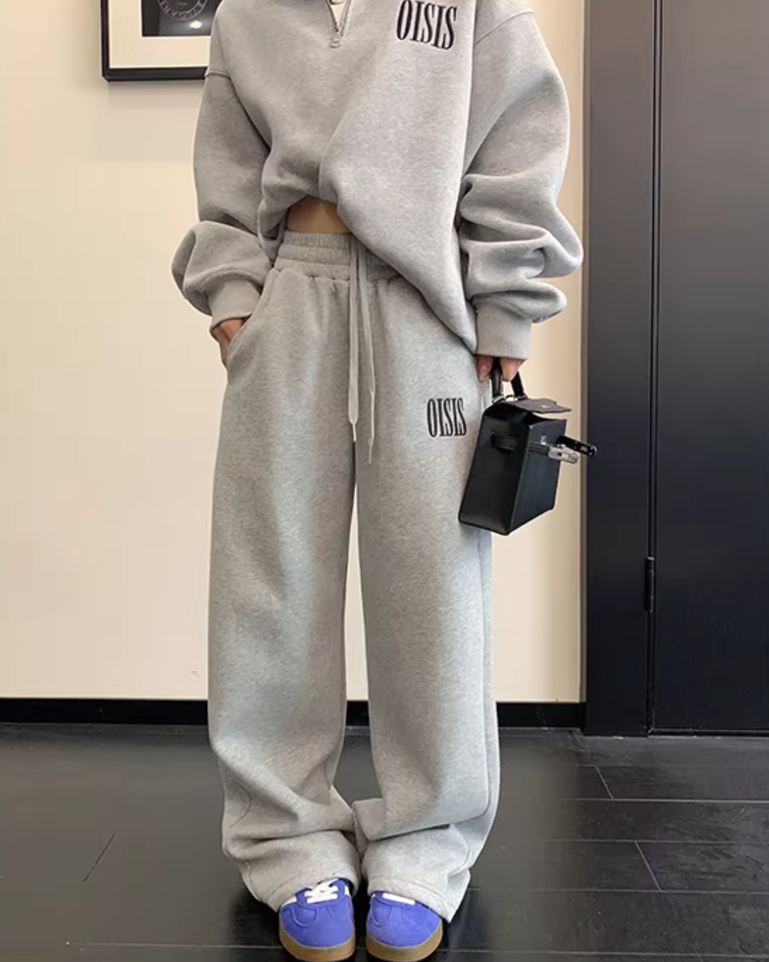 Half-Zip Sweatshirt / Wide Sweatpants YLS1020
