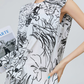Hand-Drawn Floral Print Dress FER0289