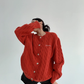 Round Neck Cable Knit Cardigan YLS0978
