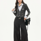 Silver Button Layered Top / Wide Pants WEO0006