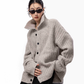 Stand Collar Knit Cardigan ICM0098