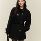 Stand Collar Gold Button Coat ELS0018