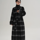 Stand Collar Paid Long Coat SRS0391